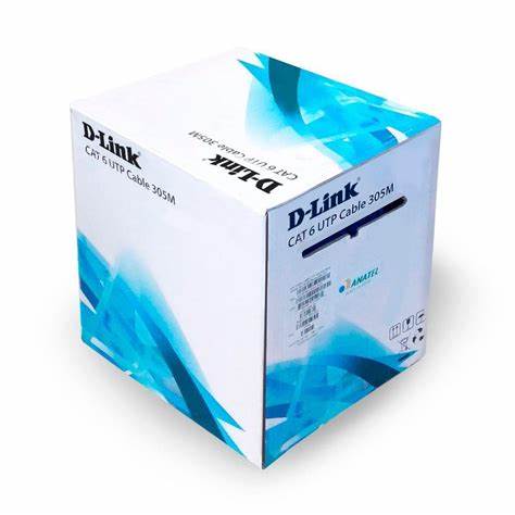 Cable Cat6 UTP 24 AWG PVC Solid Cable - 305m/Roll - Grey Colour